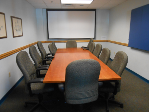 Longfellow room with conference table and 12 chairs
