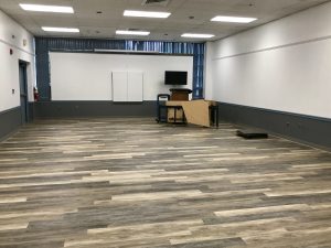 photo of empty Charlotte Hall meeting room