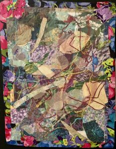 free motion quilting in multiple colors