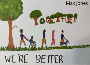 We're better together painting