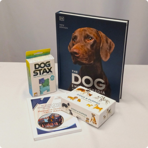 The contents of the Dog Kit displayed on a table.