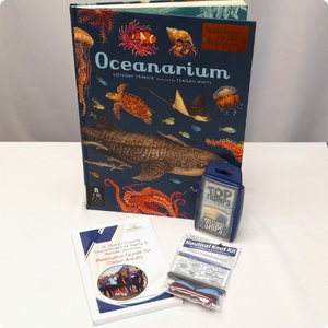 The contents of the Ocean Kit displayed on a table.
