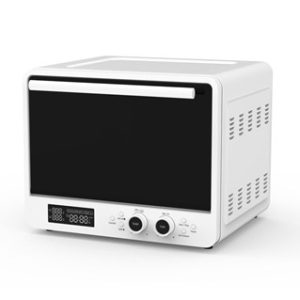 A black and white square sublimation oven