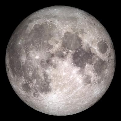 The near side of the Moon, as seen by the cameras aboard NASA's Lunar Reconnaissance Orbiter spacecraft.